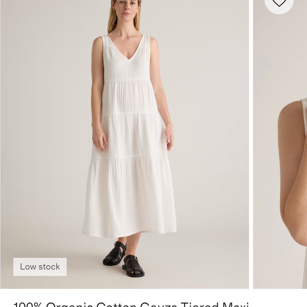 Quince Organic Cotton Gauze Maxi Dress